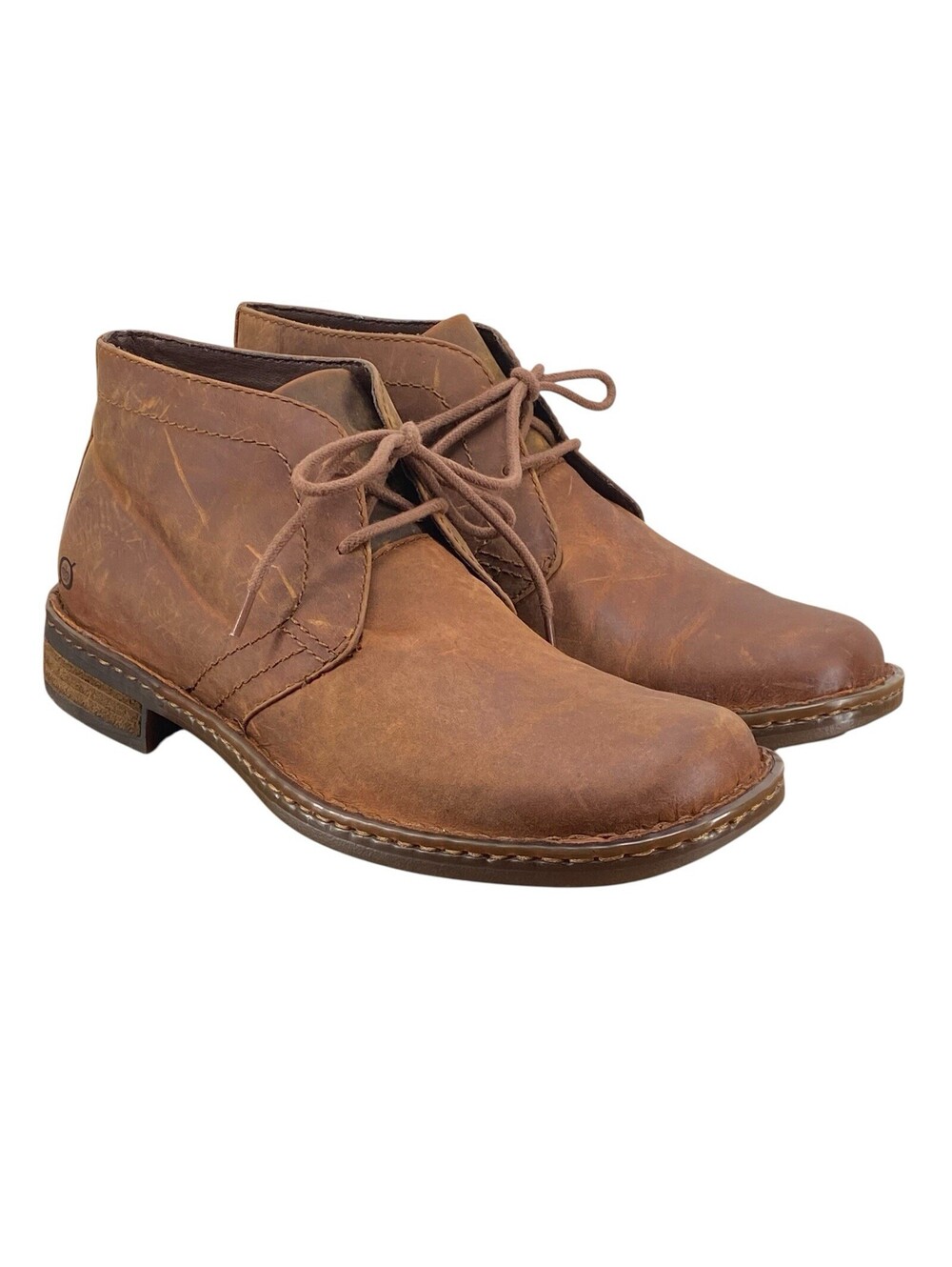 Born Nigel Chukka Boots Men’s Size 8 Brown Leather Lace Up Casual Comfort Shoes